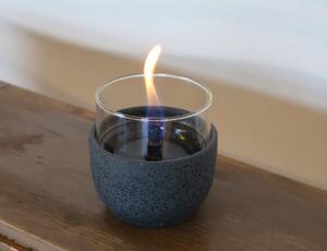 Επιτραπέζια Εστία Φωτιάς Violet 8 Lava Tenderflame με διάρκεια καύσης 3 - 4 ώρες, χωρητικότητα δεξαμενής 150ml και διαστάσεις 8.3x8cm - Black