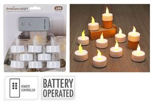 Διακοσμητικά Κεριά Ρεσώ LED Ambiance Light με χειριστήριο - 9 τεμάχια