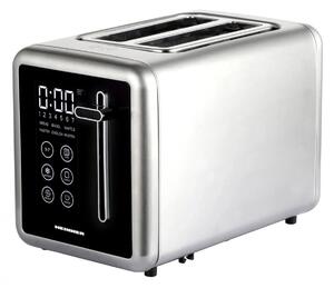 Φρυγανιέρα Heinner HTP-DD900BKSS με λειτουργία ξεπαγώματος, ισχύ 900W και χωρητικότητα 2 φέτες ψωμιού - Inox