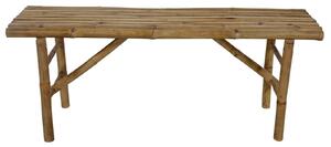 Πτυσσόμενο Παγκάκι Lesli Living από Ξύλο Bamboo, με μήκος 120cm - Απόχρωση Ξύλου