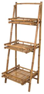 Ραφιέρα Lesli Living από Ξύλο Bamboo, με διαστάσεις 56x50x145cm - Απόχρωση Ξύλου