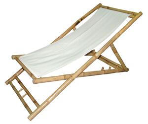Σεζλόνγκ Κήπου Lesli Living από Ξύλο Bamboo με διαστάσεις 112x60x80cm - White