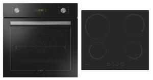 Σετ Εντοιχιζόμενος Φούρνος Candy PCT25CBCH64CC με χωρητικότητα 70L και ενεργειακή κλάση Α+ και Αυτόνομες κεραμικές εστίες Candy με 4 ζώνες μαγειρέματο