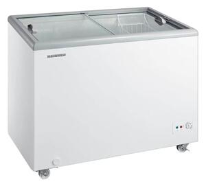 Καταψύκτης Μπαούλο Heinner HSF-M255WHC με συρόμενα τζάμια, χωρητικότητα 255L και ενεργειακή κλάση C