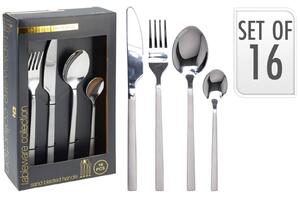 Σετ Μαχαιροπίρουνα Excellent Houseware από ανοξείδωτο ατσάλι - Ασημί - 16 τεμάχια
