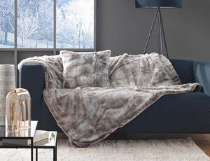 Κουβέρτα Antartic Douceur d'intérieur με εσωτερική επένδυση fleece και διαστάσεις 125x150cm - Choco