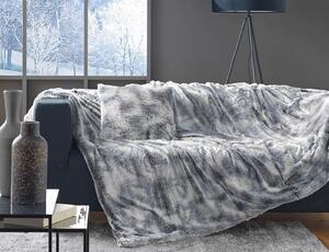 Κουβέρτα Antartic Douceur d'intérieur με εσωτερική επένδυση fleece και διαστάσεις 180x220cm - Grey