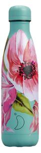 Μπουκάλι Θερμός Original Floral Chilly's με χωρητικότητα 500ml και διατήρηση θερμοκρασίας 12h ζεστό / 24h κρύο - Anemone