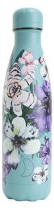 Μπουκάλι Θερμός Original Floral Chilly's με χωρητικότητα 500ml και διατήρηση θερμοκρασίας 12h ζεστό / 24h κρύο - Feathered Florals