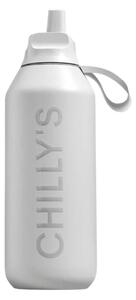 Μπουκάλι Θερμός Series 2 Flip Chilly's με πτυσσόμενο καλαμάκι, χωρητικότητα 500ml και διατήρηση θερμοκρασίας 24h κρύο - Granite Grey