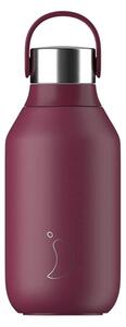 Μπουκάλι Θερμός Series 2 Chilly's με χωρητικότητα 350ml και διατήρηση θερμοκρασίας 12h ζεστό / 24h κρύο - Plum Red