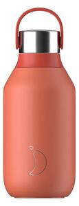 Μπουκάλι Θερμός Series 2 Chilly's με χωρητικότητα 350ml και διατήρηση θερμοκρασίας 12h ζεστό / 24h κρύο - Maple Red
