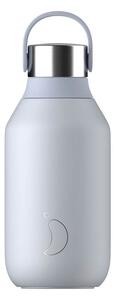 Μπουκάλι Θερμός Series 2 Chilly's με χωρητικότητα 350ml και διατήρηση θερμοκρασίας 12h ζεστό / 24h κρύο - Frost Blue
