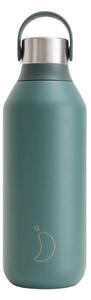 Μπουκάλι Θερμός Series 2 Chilly's με χωρητικότητα 500ml και διατήρηση θερμοκρασίας 12h ζεστό / 24h κρύο - Pine Green