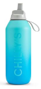 Μπουκάλι Θερμός Series 2 Flip Ombre Chilly's με πτυσσόμενο καλαμάκι, χωρητικότητα 500ml και διατήρηση θερμοκρασίας 24h κρύο - Aurora