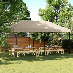 Τέντα Εκδηλώσεων Πτυσσόμενη Pop-Up Taupe 580x292x315 εκ. - Μπεζ-Γκρι