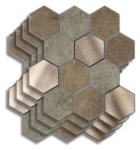 Αυτοκόλλητα Πλακάκια (Σετ 4τμχ) L-C Hexa Concrete Grey 1770144