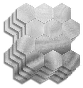 Αυτοκόλλητα Πλακάκια (Σετ 4τμχ) L-C Hexa Chrome 1770146