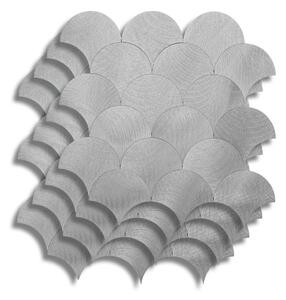 Αυτοκόλλητα Πλακάκια (Σετ 4τμχ) L-C Scale Chrome 1770164