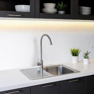 Αυτοκόλλητο 3D Πάνελ Τοίχου (30.5x25) L-C Pointille White 1770158