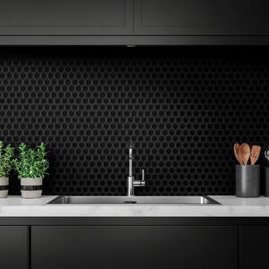 Αυτοκόλλητο 3D Πάνελ Τοίχου (30.5x25) L-C Pointille Black 1770159