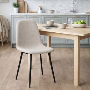 Καρέκλα Τραπεζαρίας (58.5x55x93) Spitishop Daily Black/Beige