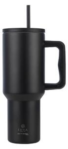 Κούπα Θερμός Με Λαβή & Καλαμάκι 1.2lt Estia Save The Aegean Tumbler Midnight Black 01-32180