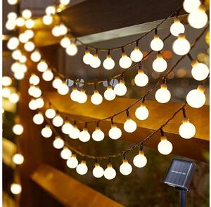 Brilagi - LED Ηλιακά διακοσμητικά λαμπάκια BUBBLE 50xLED/8 λειτουργίες 7m IP65 θερμό λευκό