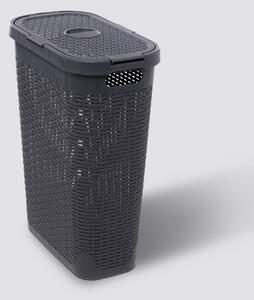 Καλάθι Απλύτων 40Lit (26.5x46.4x60.5) F-V Rattan Slim Concrete 202409J