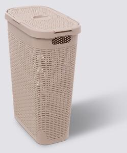 Καλάθι Απλύτων 40Lit (26.5x46.4x60.5) F-V Rattan Slim Linen 202409L