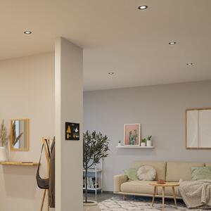 Paulmann LED Nova Coin, σετ 3 τεμαχίων, λευκό ματ, στρογγυλό, περιστρεφόμενο,, Λευκό, Σαλόνι / τραπεζαρία, Αλουμίνιο, σύγχρονο, Εσοχή οροφής