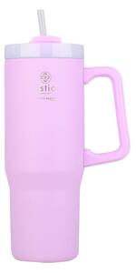 Κούπα Θερμός Με Λαβή & Καλαμάκι 900ml Estia Save The Aegean Tumbler Lavender Purple 01-28640