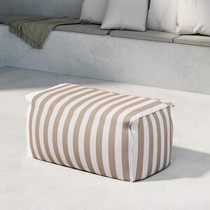 Πουφ Εξωτερικού Χώρου (75x40x33) Spitishop Redang White/Beige