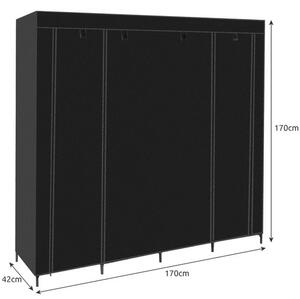 Ύφασμάτινη αναδιπλούμενη ντουλάπα Ruhhy 170x170 εκ. για ρούχα