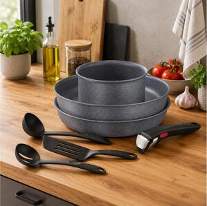 Σετ Μαγειρικά Σκεύη Tefal Ingenio Natural Force με αποσπώμενη λαβή και αξεσουάρ - 7 Τεμάχια