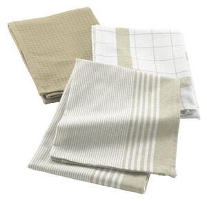 Ποτηρόπανα (Σετ 3τμχ) L-C Vibrato Linen 1731327