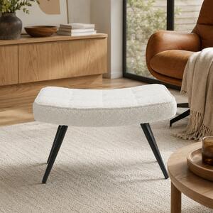 Υποπόδιο Μπουκλέ (60x40x38) Spitishop Ease White