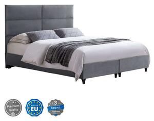 Κρεβάτι Milo HM616.10 Για Στρώμα 160x200cm Βελούδινο Grey