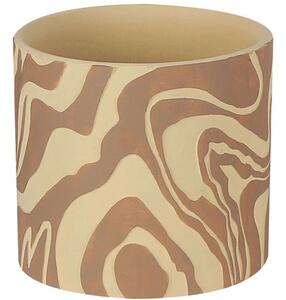 Κασπώ Εφέ Ξύλου 06-00-24522 Φ17x15cm Beige-Brown Marhome