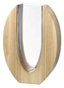 Βάζο Legno 025655L 28cm Clear-Natural Leonardo