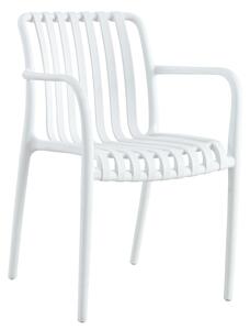 Πολυθρόνα Κήπου ArteLibre TAHITI Λευκό PP 58x56x81cm