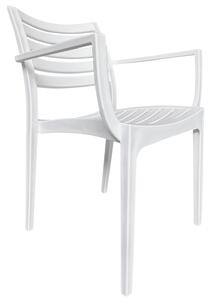 Πολυθρόνα Κήπου ArteLibre BORA-BORA Λευκό PP 57x57x83cm