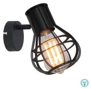 Απλίκα Globo Lighting Clastra 15388-1 Μαύρο