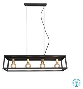 Φωτιστικό Κρεμαστό Ράγα RL Lighting Vito R30194032 Μαύρο Ματ