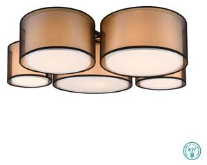 Φωτιστικό Οροφής Trio Lighting Burton 611400532 Μαύρο - Λευκό