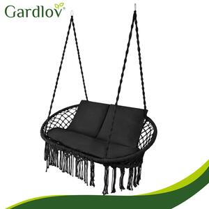 Διπλή κούνια κήπου τύπου φωλιάς Gardlov – Μαύρη