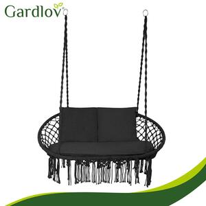 Διπλή κούνια κήπου τύπου φωλιάς Gardlov – Μαύρη