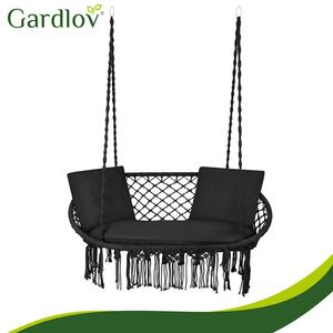 Διπλή κούνια κήπου τύπου φωλιάς Gardlov – Μαύρη