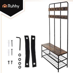 Επιδαπέδια κρεμάστρα με ράφια Ruhhy 182 cm – Για ρούχα και παπούτσια
