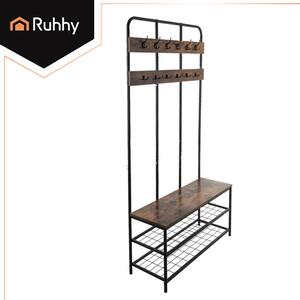 Επιδαπέδια κρεμάστρα με ράφια Ruhhy 182 cm – Για ρούχα και παπούτσια